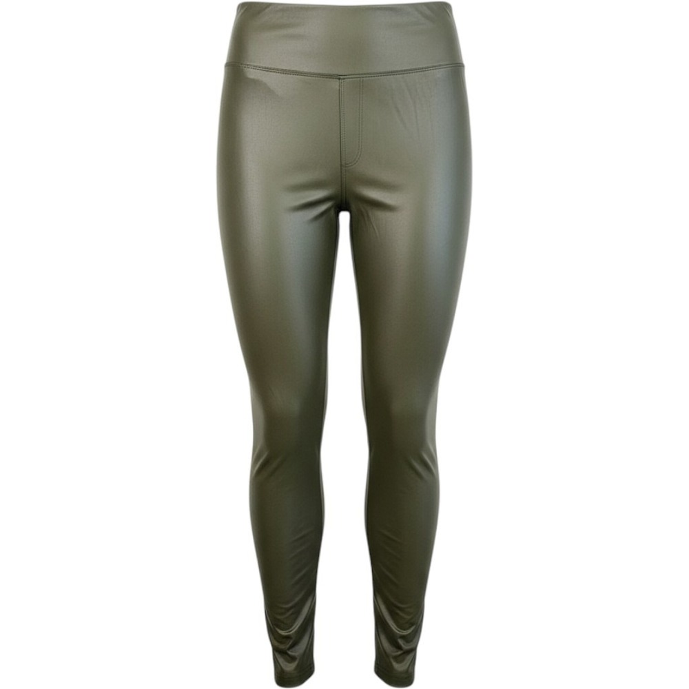 OFFLINE by Aerie Faux Leather Leggings Olive Green Real Luxe High Rise Medium